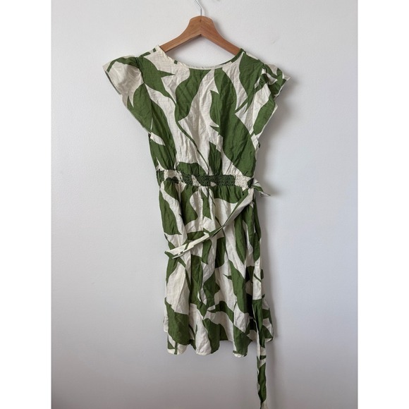 Cupshe Green & White Leaf Print Dress – Size Small – NWT - Picture 4 of 4